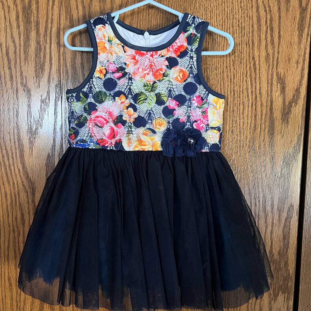 Floral Navy Kids Dress